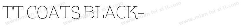 TT Coats Black字体转换